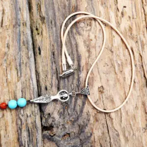 Leather mala necklace from Holy Land