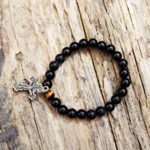 Onix cross bracelet from Holy Land