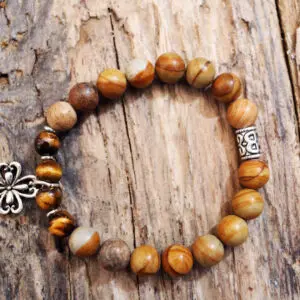 Jasper cross bracelet from Holy Land