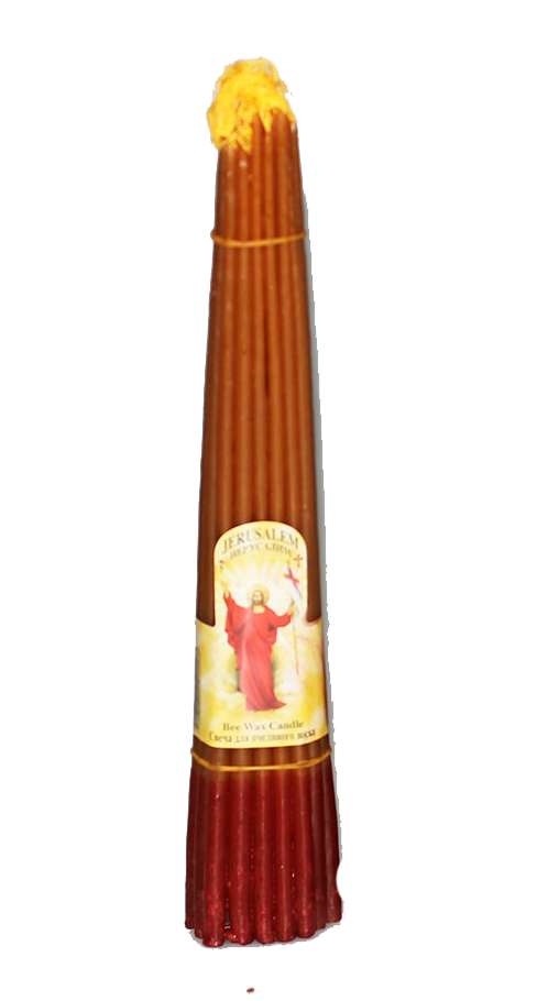 Handmade beeswax candles from Jerusalem