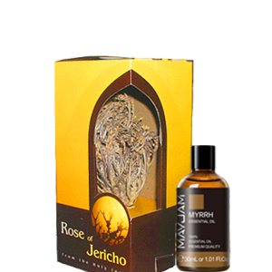 Small rose of Jericho + Myrrh Oil